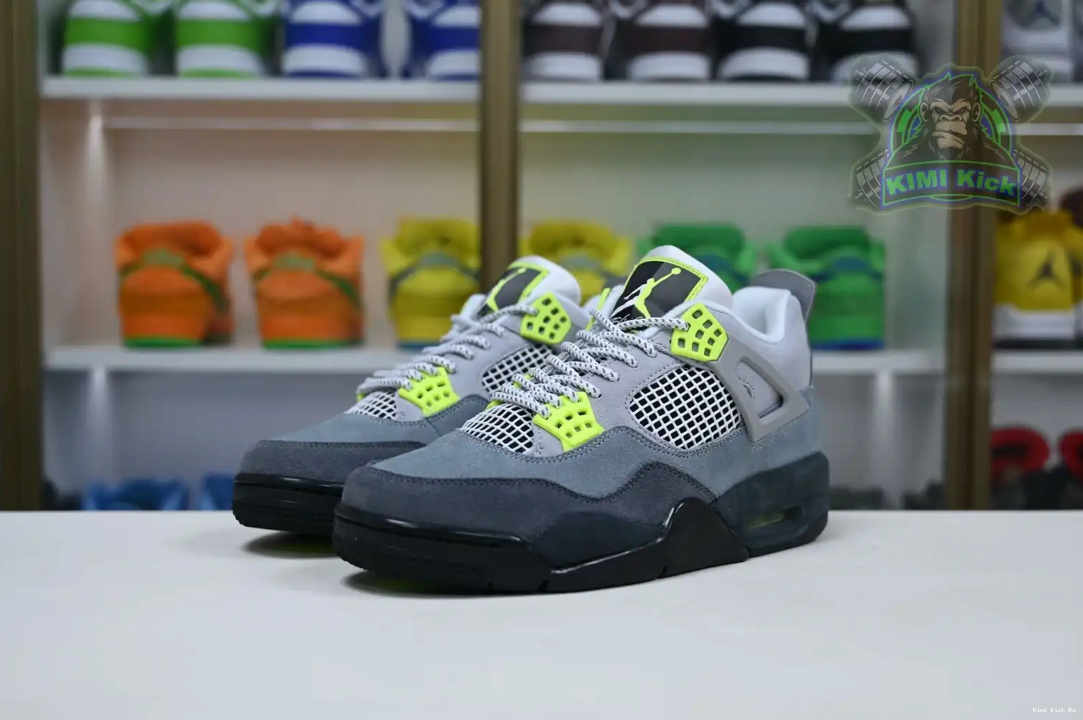Kimikick Jordan Air 4 retro se'95neon Jordan 0614